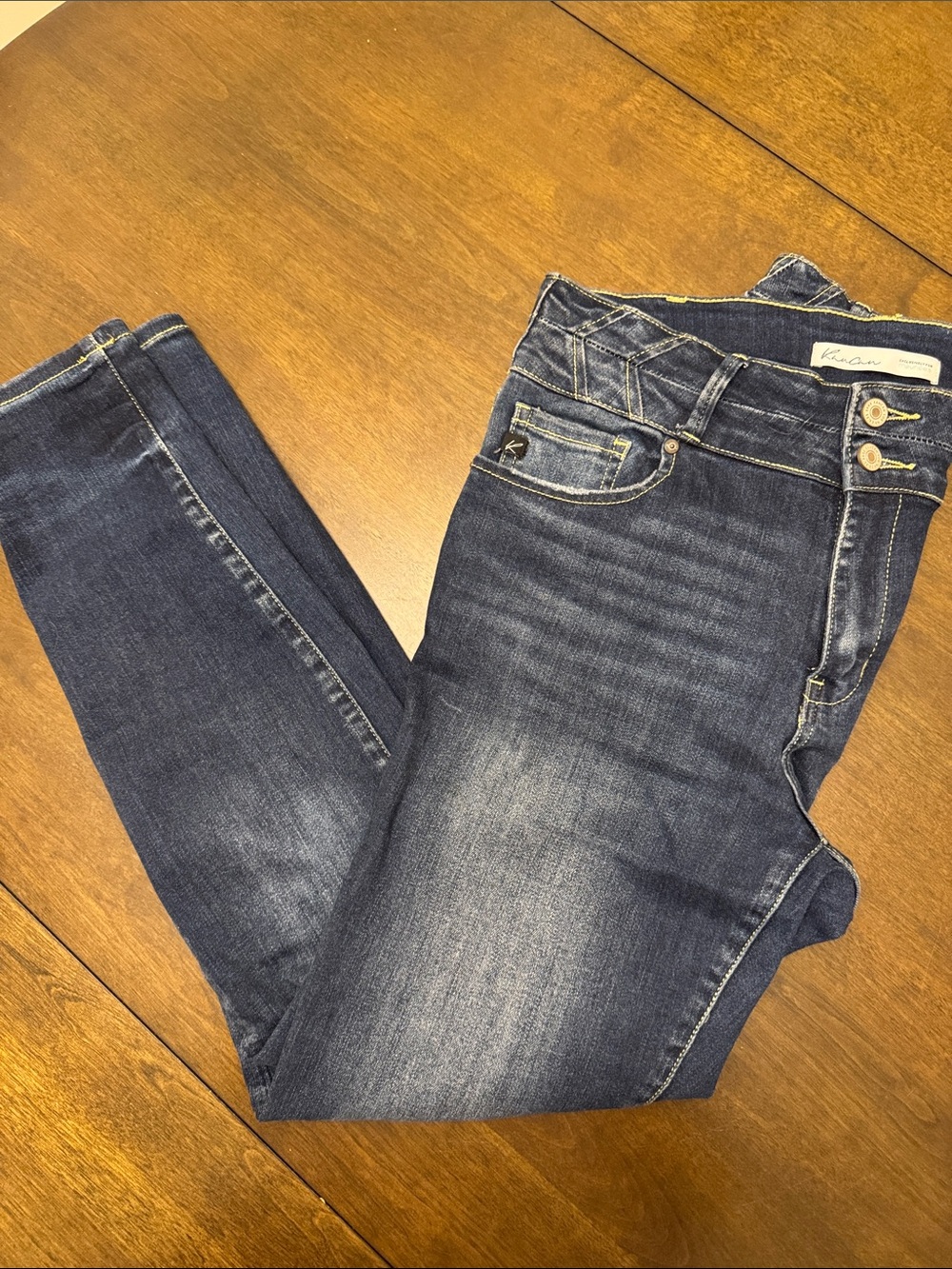 Kut from the Kloth Indigo Faded Skinny Jeans